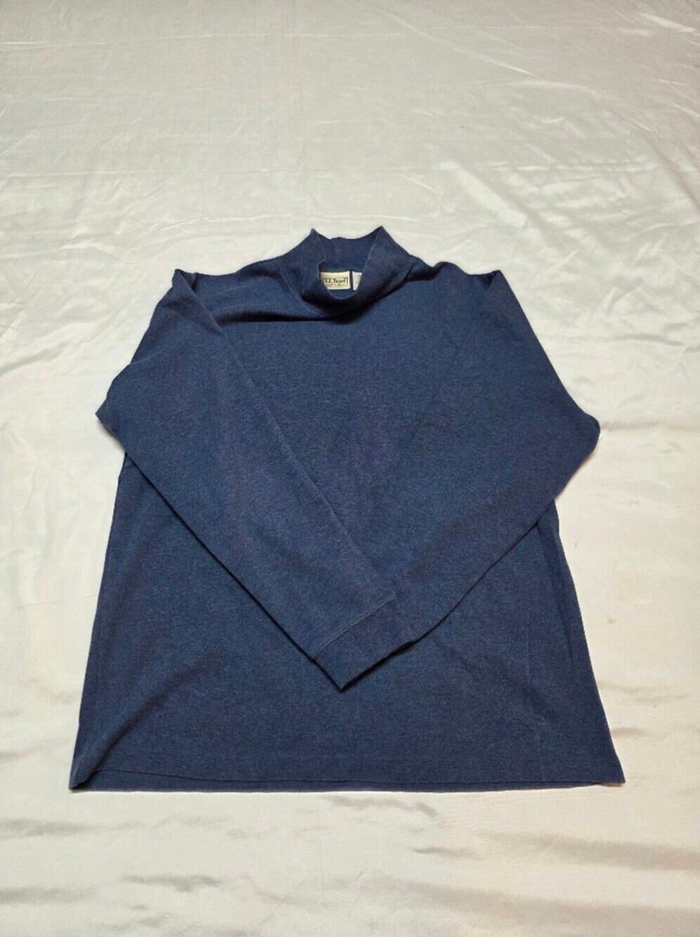 L.L. Bean Navy Turtleneck Sweater